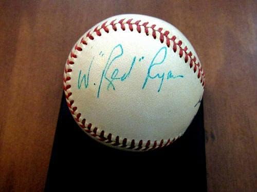 Frank Tabacchi Red Ryan Umpire Black Yankees potpisao je auto spalding bejzbol JSA - autogramirani bejzbol