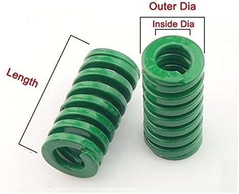 Kompresioni izvori su pogodni za većinu popravka I 1 komad kalupskog kompresije opruga zelene teške šipke za žigosanje za hardverski vanjski promjer 14 mm unutarnji promjer 7 mm čelični materijal