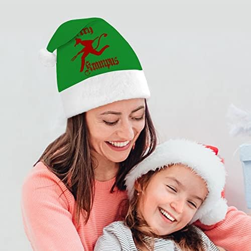 Sretan Krampus Božić šešir Santa šešir za unisex odrasle Comfort klasični Božić kapa za Božić Party Holiday