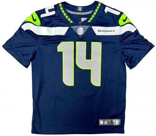 DK Metcalf potpisan Seattle Seahawks 14 mornarica Nike Limited Jersey Fanatics - autogramirani NFL dresovi