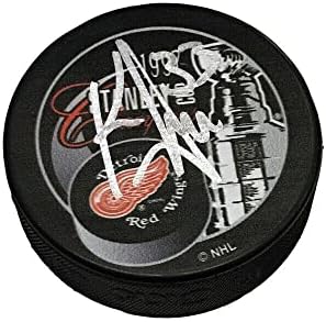 KRIS DRAPER potpisao 1997 Stanley Cup Champions Puck-Detroit Red Wings-Autogramed NHL Paks
