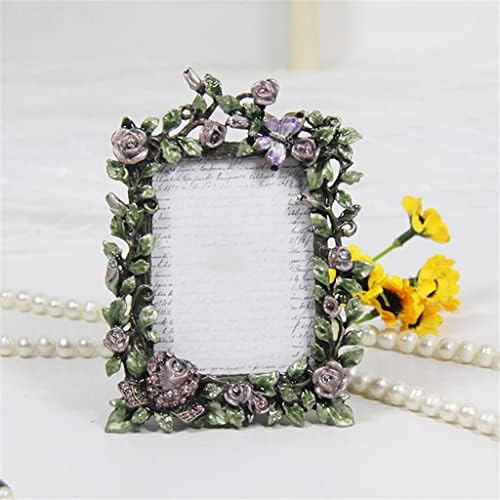 TJLSS Floral Metal Photo Frame Ornament emajlirani stol ukrasna slika Frame Ornament