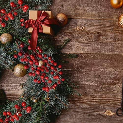 15 Pakovanje božićne bobice stabljike umjetne crvene bully grane za božićne ukrase za obrtni ukrasi