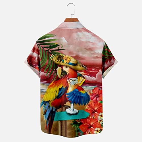 XXBR 2023 3D Ispis slikanje cvjetne havajske majice Muškarci Žene Okrenite ovratniku Vintage Street Muške majice