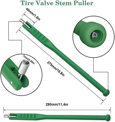 Set za uklanjanje i instalacijski materijal za ventil za ventil za gume - 1pcs ventil - 1pcs TR412 i 4pcs TR413 Snap u obliku ventila
