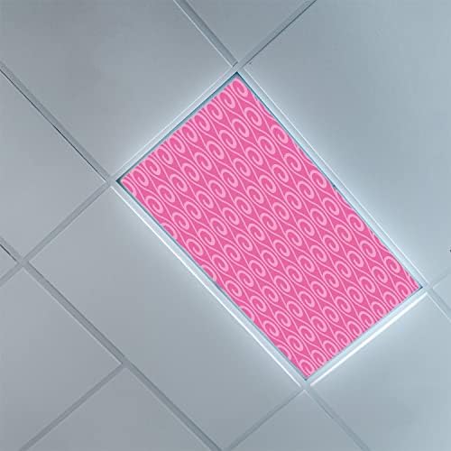 Prekrivači za fluorescentno svetlo za plafonske Difuzorske panele-Hot Pink uzorak-poklopci za fluorescentno svetlo za kancelariju u učionici-2ft x 4ft pad plafona fluorescentno dekorativno, bledo roze roze