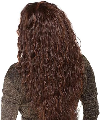 Andongnywell Mid Long Kinky Curly čipka frontalna perika kosa prirodna kosa perike za crne žene prirodna boja