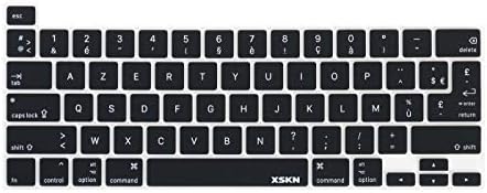 XSKN francuski jezik Crna silikonska tastatura poklopac kože za dodir Bar modeli 2019 novi MacBook Pro 16 inch A2141 2020 novi MacBook Pro 13.3 inch A2251 A2289 A2338 M1 tastatura SAD & EU zajednička verzija