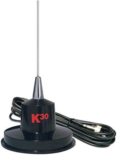 K40 Model K-30 35 Antena od nerđajućeg čelika sa magnetom, 300 vati , Crna, 37 x 4,3 x 5,9 inča