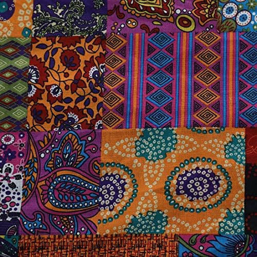 Jaijy pamuk posteljina patchwork jastučni jastučni jastučni jastučni jastuci za bacanje boem cofwy cosy za odmor Boho zatvoreni jastuk 18 x 18 za automobilsku kauč na razvlačenje, 18 inča, patchwork