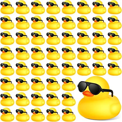 150 komada žute gumene patke sa 150 komada sunčane naočale Mini kupatilo patke plutaju patke sakupljačke igračke za rođendanu za tuširanje