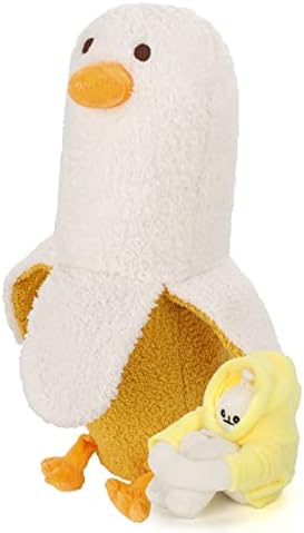 19,6 inča Banana patka punjene životinje sa 7in Mini Banana Man Plushie, Funny plišana Banana patka grli jastuk pokloni za dječake djevojčice rođendan, Božić