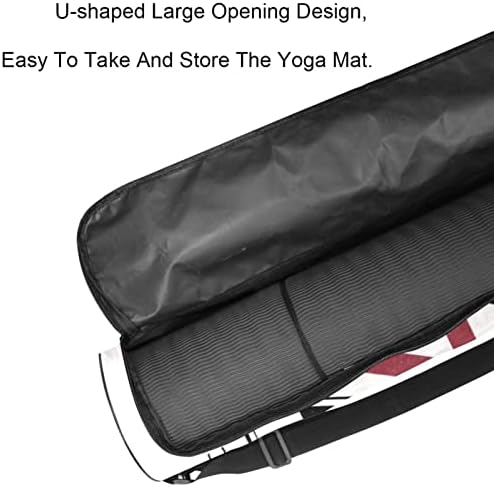 Kolekcija Vintage brojeva Yoga Mat torbe s punim patentnim zatvaračem Yoga Carry Bag za žene i muškarce, Vježba Yoga Mat Carrier sa podesivim remenom