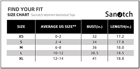 Sanutch Cropped Workout Top atletski gornji prednji tenkovi za prednji rezervoar Loseop gornji fitnes za žene