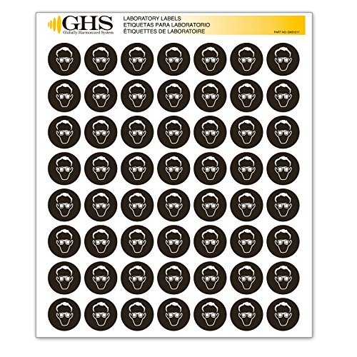 GHS/ HazCom 2012: oznake PPE piktograma, zaštitne naočare, po 1