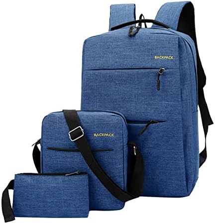 Muškarci Ruksak Tri komada Solid Bool Skladišta Schoolbag Računalni torba Poslovni torbe za bagere za