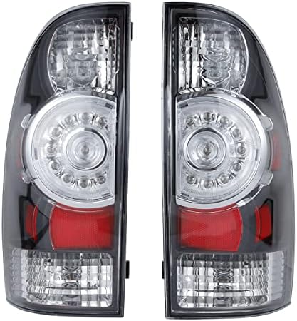 Par dimljeno crno LED zadnje svjetlo, aftermarket LED zadnja svjetla sklop lampe kompatibilan sa 8156004160 8155004160 Toyota Tacoma zadnja svjetla kočione lampe zadnje svjetlo 2005-2015