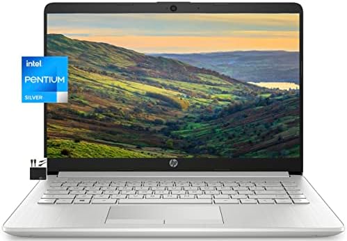HP 2022 najnoviji Laptop računar, 14 HD ekran, četvorojezgarni Intel Pentium N5030 , 8GB RAM-a, 256GB SSD, HD web kamera, HDMI, Bluetooth,