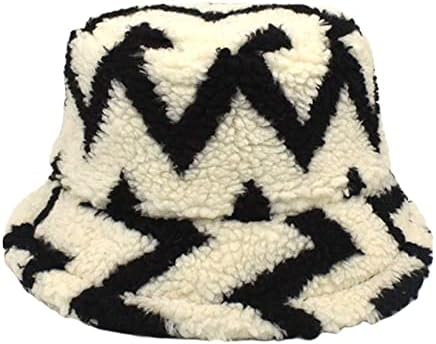 Bejzbol kape za muškarce opremljene zimski električni Ripple jagnjeća vuna Ribarski šešir žakard modni veliki i visoki šešir
