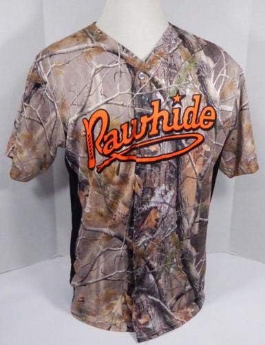 2018 Visalia Rawhide # 19 Igra Rabljeni BROWN Camo Jersey Sportsman Noć 37 - Igra Polovni MLB dresovi