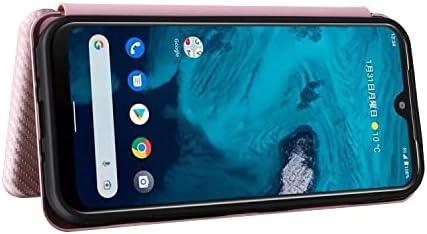 Smartphone Flip futrole kompatibilne sa Kyocera Android One S10 kućištem, luksuznim Karbonskim vlaknima PU+TPU hibridnim kućištem