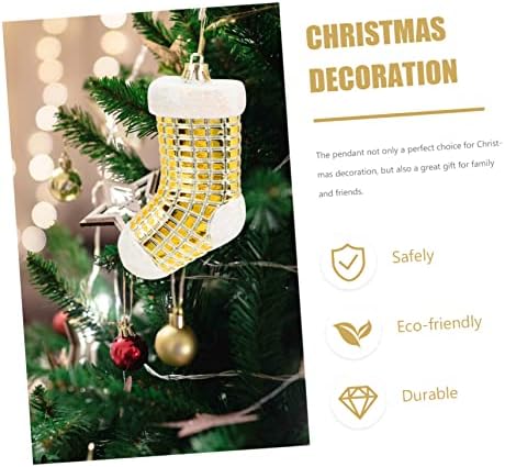 Sewacc 20 kom božićna dekoracija Početna Décor Tree Viseći ukrasi Mini čarapa ukrasi Mini božićne čarape Xmas Dekor Božićna scena ukras