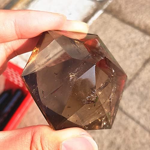 Prirodna kristalna gruba pozitivna energija kristal 5cm Kristalna zvezda Davida prirodnog dimnog kvarcnog heksagramskog dragulja Magen David Izlječenje pogodno za kućni uređenje uređenja