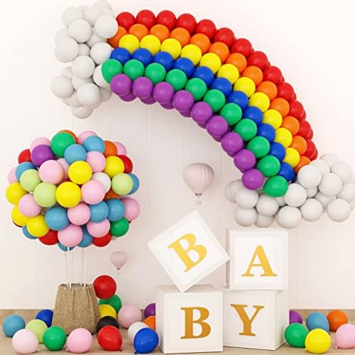 Holicolor 600kom baloni razne boje 12 Inch 15 Colors Rainbow Latex Balloon Bulk Party Baloni za rođendan Baby Shower godišnjica festivala