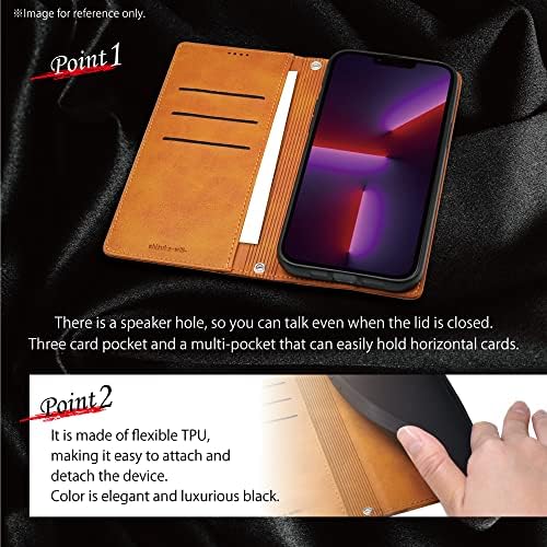 shizukawill dvobojna Sintetička kožna torbica za iPhone13 Pro Max Flip Folio Cover Raffine case