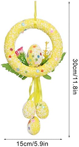 Iasterlights za vijence-uređaji -GG-a zec Happy Ornament za Uskrs Easter Slatka ukras Viseće ukrašavanje i vise mali uskrsni za unutarnji
