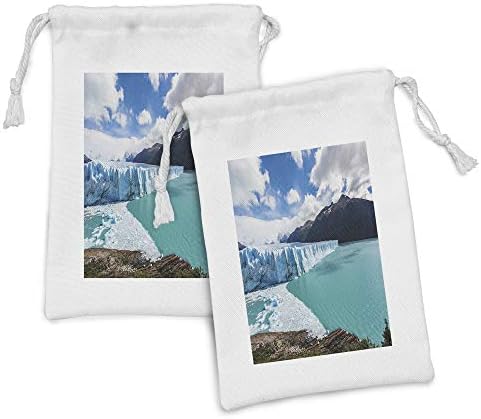 Lunarna Argentina Tkanina za torbicu 2, Perito Moreno Glacier u Nacionalnom parku Los Glaciares u regiji Santa Cruz, mala torba za vuču za toaletne potrepštine maske i favorize, 9 x 6, višebojni