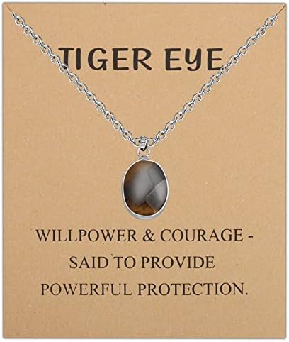 Clint Cleaning Crystal Tiger Ogrlica za oči Reiki Stone Pedant Sretno Charm Nakit Meditacija poklon za žene