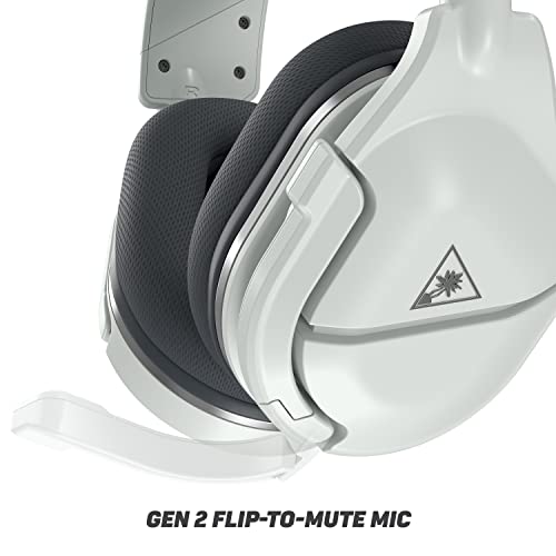 Turtle Beach Stealth 600 Gen 2 bežične slušalice za igranje za PlayStation 5, PS4 Pro, PS4 & amp; Nintendo Switch sa zvučnicima od 50 mm, 15-satnim trajanjem baterije, mikrofonom za isključivanje zvuka i prostornim Audio-bijelim