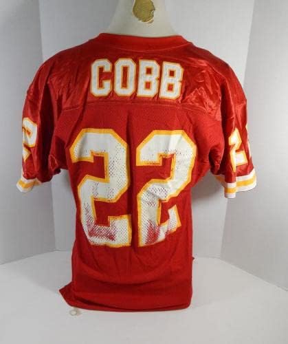 1993 Kansas Chiefs COBB # 22 Igra Izdana crvena dres DP17307 - Neintred NFL igra rabljeni dresovi