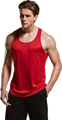 TSLA 3 pakovanje Muški suhi fit y-back mišićni rezervoar za vježbanje, atletski trening teretane Cisterne vrh, majice bez rukava