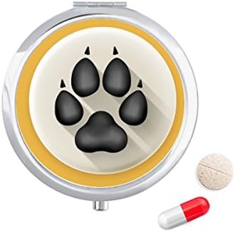 Lovely Dog Claws Crni Uzorak Futrole Za Pilule Džepna Kutija Za Skladištenje Lijekova