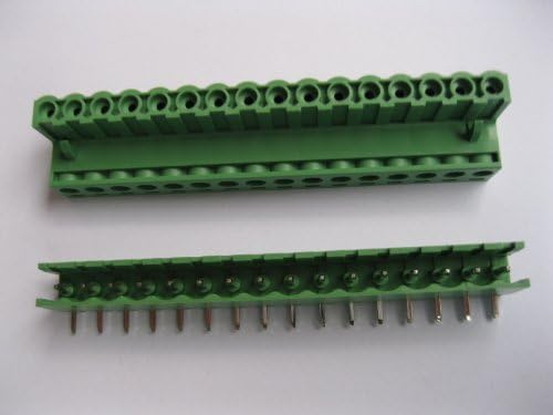 30 kom korak 5.08 mm Ugao 16 put/pin vijčani terminalni blok konektor w / ugao-pin zelena boja priključni tip Skywalking