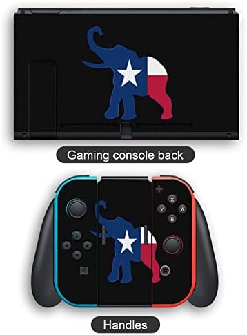 Naljepnice s naljepnicama Texas Elephant Flag Cover skin Protective FacePlate za Nintendo Switch