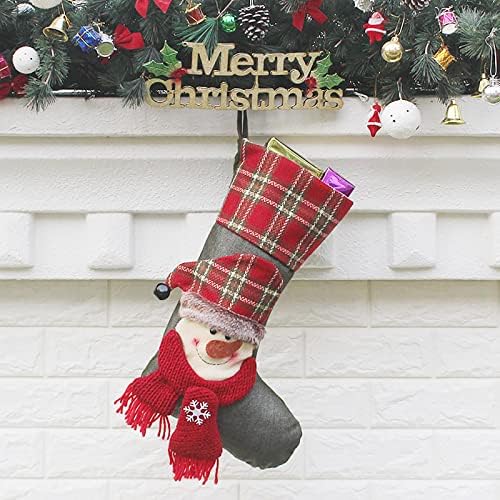 Božićne čarape Big Xmas Čarape Dekoracija SANTA Snjegovinski jeleni čarape Božićne ukrase i zabavni dodatak Dance Božićni ukras