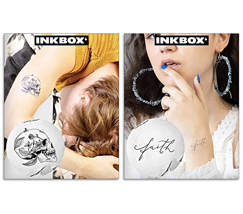 Inkbox Privremeni tetovaža, dugotrajna privremena tetovaža, uključuje škripanje i MIMI s Fornow Ink Vodootporan, traje 1-2 tjedna,