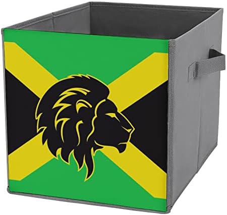 Jamajka zastava lav reggae platneni srušili za skladištenje kocke Organizator kocke s ručkama za kućni uredski automobil
