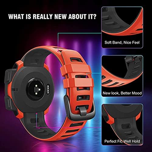 IRFKR silikonska traka za sat za Garmin Instinct sat zamjena narukvica za Instinct Tide/Esports/Solar/Tactical Wristband