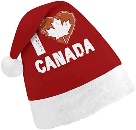 Volim Kanada, Kanada Dan pliš Božić šešir Naughty i lijepo Santa kape sa pliš obodom i Comfort Liner Božić ukras