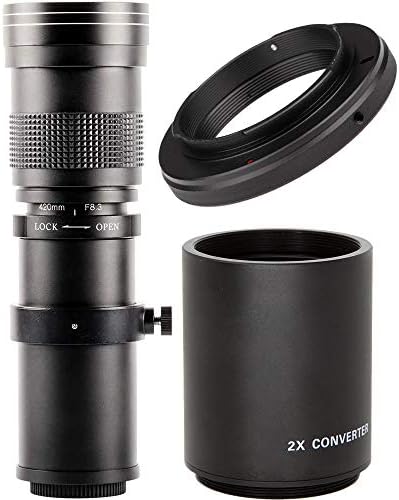 Ultimaxx 420-800mm f/8.3-16 HD telefoto zum objektiv za Nikon D3300, D3400, D3500, D5000, D5200, D5300, D5600, D7200, D7500, D750,