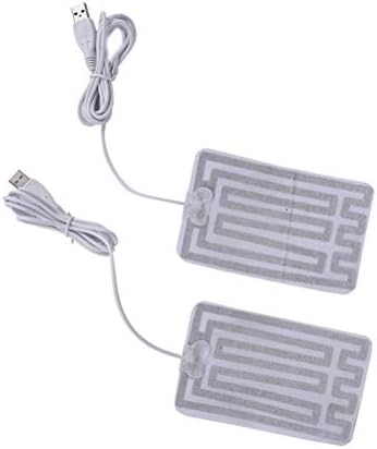 PDGJG 2pc 5V jastučić za grijanje od karbonskih vlakana USB Film za grijanje električna infracrvena groznica toplotna Mat zimska topla