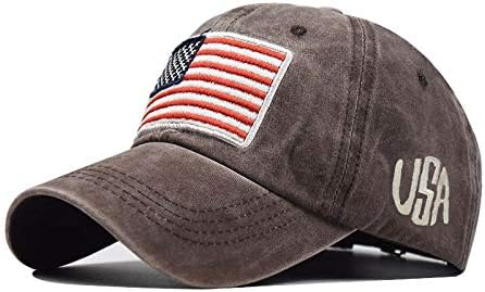 Ležerne bejzbol kape za odrasle Unsex američka zastava Vezenje kamiondžije kape oprane uznemirene starinske kape Tata podesive