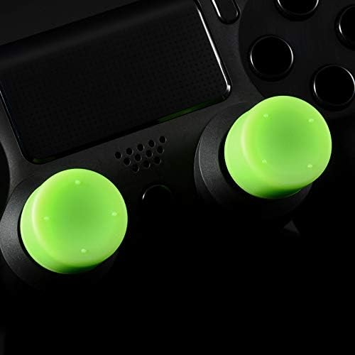 Extreerna 8 kom je zelena silikonska čačka za klizanje za PS4 Controngl, Control Palk Stick hvataljka za PS4, precizni platform podignuti