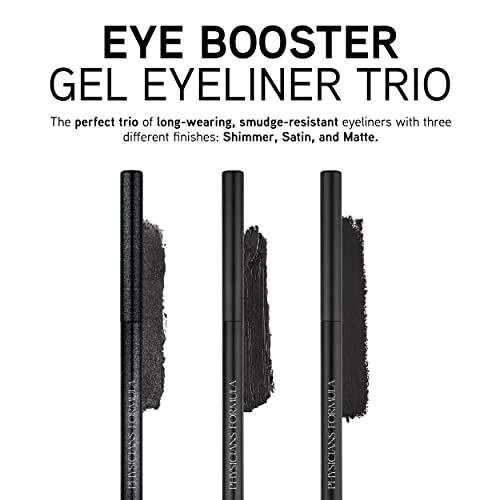 Physicians Formula eye Booster Gel crni Eyeliner Set od 3, Shimmer, saten, mat, Vodootporan, otporan na mrlje, traje cijeli dan