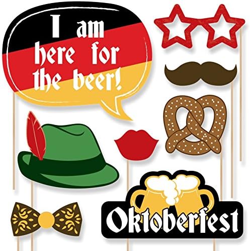 Big Dot of Happiness Oktoberfest-njemački festival piva Photo Booth rekviziti Kit-20 posjeta
