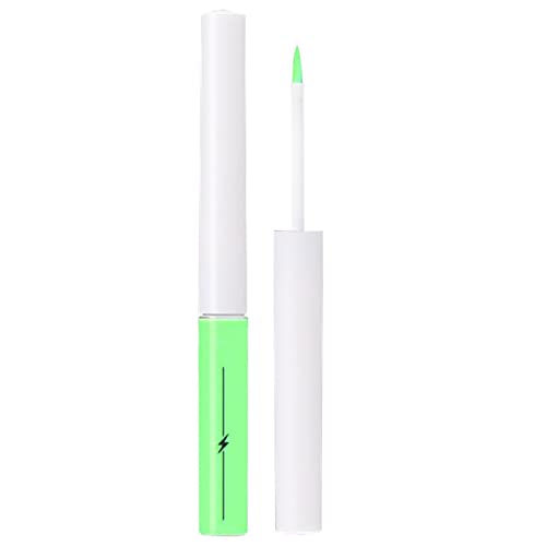 Outfmvch tanka četkica za oči 8 boja Neonski Eyeliner Makeup Cosplay Makeup bijeli svjetlucavi zeleni tečni Eyeliner svjetleći Neonski